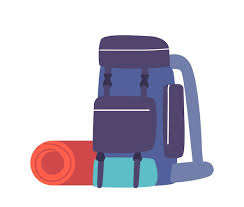 Premium Vector Backpack And Mat Set