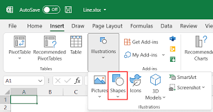 How To Insert Draw A Line In Excel