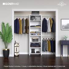 Closetmaid 14865 Impressions Standard 60 In W 120 In W White Wood Closet System