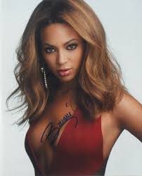 Beyonce Signed Photo Gie Knowles