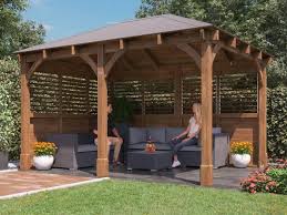 Leviathan Louvre Walled Gazebo 4 0m X 3