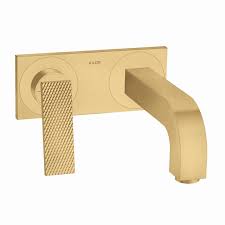 Axor 39171251 Citterio Wall Mounted Bathroom Faucet Finish Brushed Gold Optic