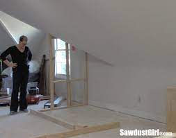 A Closet Around Wonky Angled Ceilings