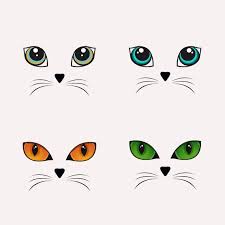 Cat Face Vector Cute Cat Cat Eyes