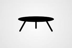 Small Table Glyph Icon Graphic By