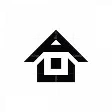House Letters House Logo Icon Minimal