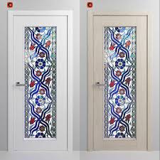 Stained Glass Interior Doors Set 3d
