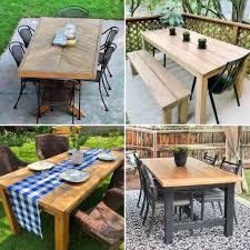 30 Free Diy Outdoor Table Plans 2022