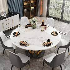 Sintered Stone Top Round Dining Table