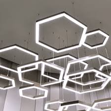 Geometric Hexagon Led Ceiling Light
