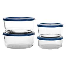At Home 20 Piece Round Glass Food Storage Set With Lids