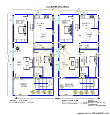 25x50 West Facing House Plan House