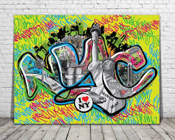 Graffiti Nyc Pop Canvas Art Living Room
