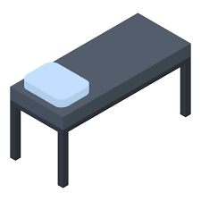 Vector Shelter Bed Icon Isometric