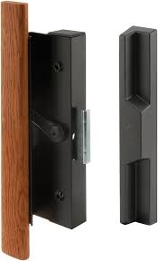 Black Diecast Sliding Door Handle With