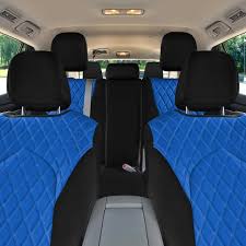 Fh Group Neoprene Custom Fit Seat Covers For 2020 2024 Toyota Highlander Blue Full Set