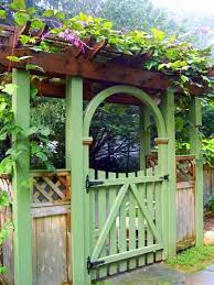 Hyacinth Bean Vine Garden Gate Design