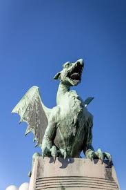 Dragon Statue On Famous Dragon Bridge