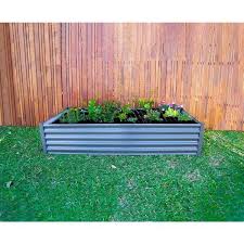 The Organic Garden Co 6 X 3 Galvanized Raised Garden Bed Woodland Gray