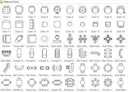 Tables And Chairs Floor Plan Symbols