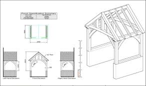 Planning Drawings Oak Framed Porch