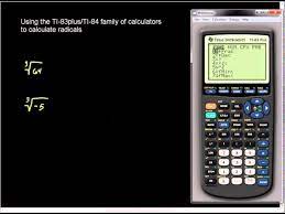 Cube Root On The Ti 83plus And Ti 84