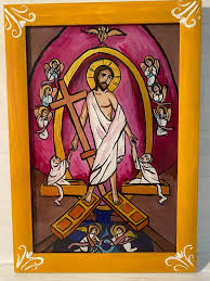Resurrection Coptic Icon Old Ethiopian