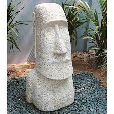 Moai Statue Easter Island Head White