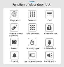 Infinite Gd3 Glass Door Digital Lock