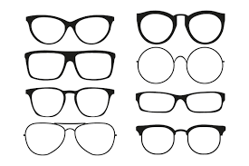 Premium Vector Glasses Icon Set
