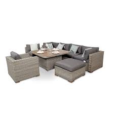 Ascot 8pc Rattan Garden Modular Sofa