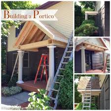 How To Add A Portico Roof Over A Front