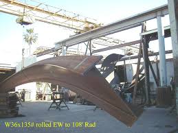 rolled bent curved beams gardena