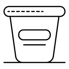 Empty Flower Pot Icon Outline Style