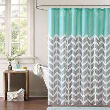 Chevron Microfiber Shower Curtain Free