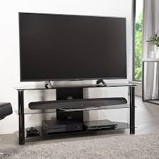 Essential Glass Tv Stand With Wooden