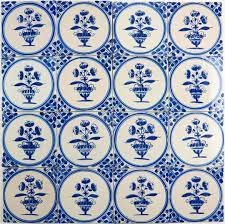 Antique Delft Wall Tiles In Blue With