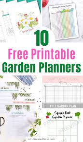 10 Free Printable Garden Planners A