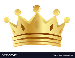 Simple Golden Crown Icon Royalty Free