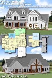 Farmhouse Plan With Vaulted Ceiling