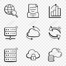 Server Storage Doodle Icons Png Picture