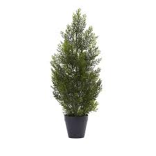 Nearly Natural Mini Cedar Pine Tree Size 13w X 11d X 24h Green