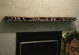 Burned Wood Fireplace Mantel Canada