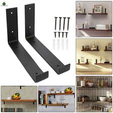 Floating Iron Wall Shelf Brackets