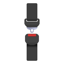 Strap Belt Icon Cartoon Vector Car Seat