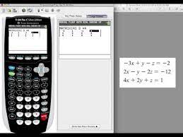 Solving For 3 Variables Using The Rref