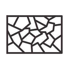 Lines Brick Stone Home Wall Logo Vector