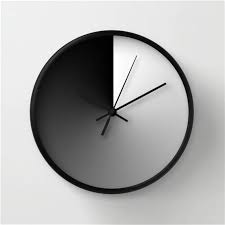 Black White Clock
