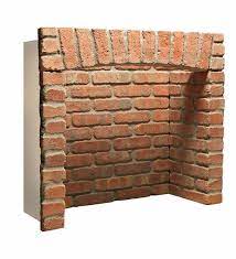 Rustic Brick Fireplace Chamber With