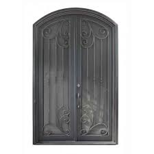 Iron Doors With Decorative Glass